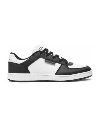 Basket homme noir blanc kappa