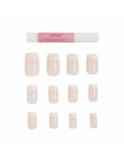 Faux-ongles   - Pack de 12 faux ongles effet naturel