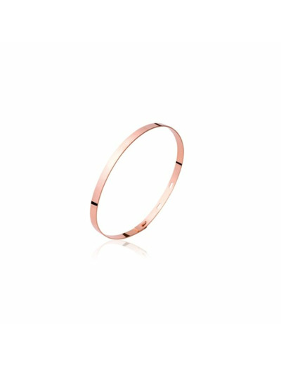 Bracelet jonc en plaqué or rose