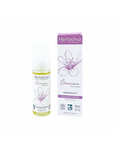 Macérat de Géranium Bio - Huile bien-être 30ml