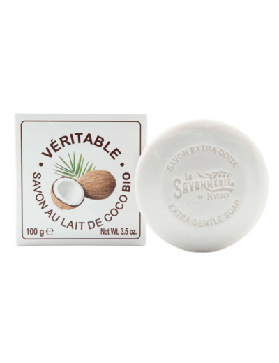 SAVON AU LAIT DE COCO BIO SAVONNERIE DE NYONS 100G