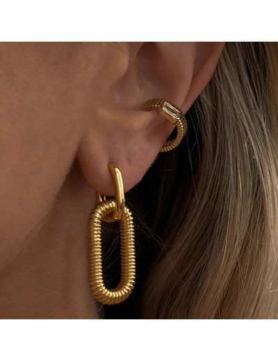 Boucles d'oreilles ovale 974,île de la Réunion