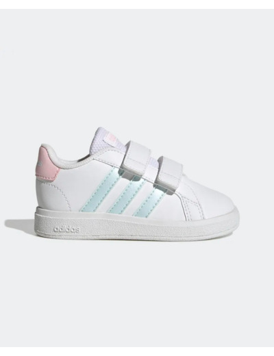 Basket bebe fille blanc adidas jina