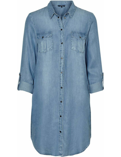 DRESSES FEMME LIGHT BLUE DENIM