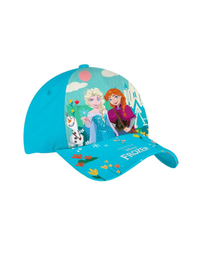 Casquette fille bleu la reine des neiges