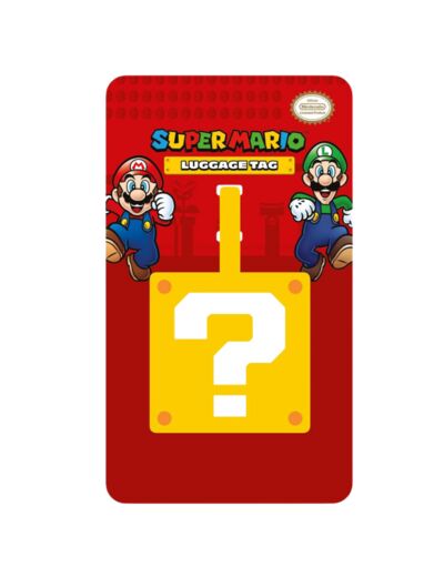 ÉTIQUETTE BAGAGE SUPER MARIO