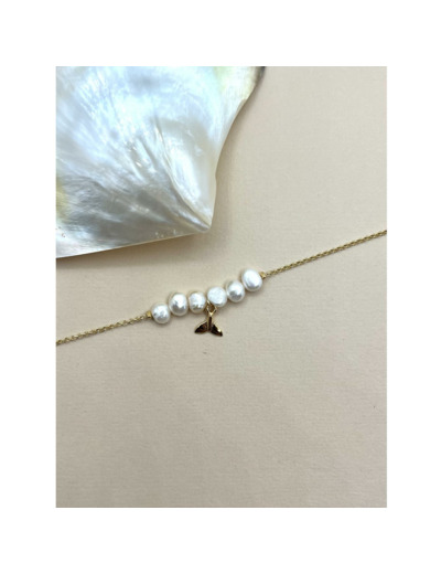 Bracelet Indriya Abysse Queue de baleine en vermeil