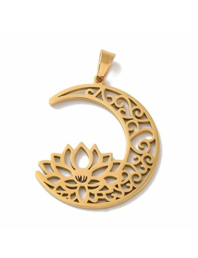 Pendentif - Lotus- lune