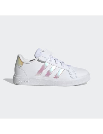 Basket junior fille blanc adidas grand court