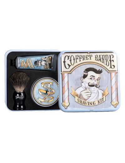 COFFRET BARBE BOITE METAL HOMME SAVONNERIE DE NYONS