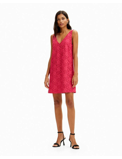 MINI ROBE DENTELLE FLEURS