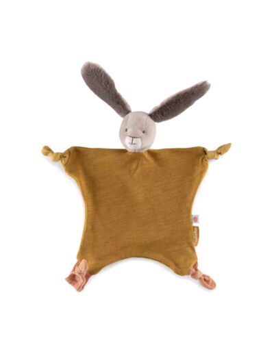 Doudou plat Lapin Ocre - Moulin Roty - 678017