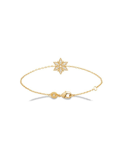Bracelet en plaqué or et oxydes de zirconium