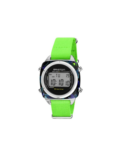 Montre Briston Streamliner Digital Swing vert 221337.SA.SG.40.NGG