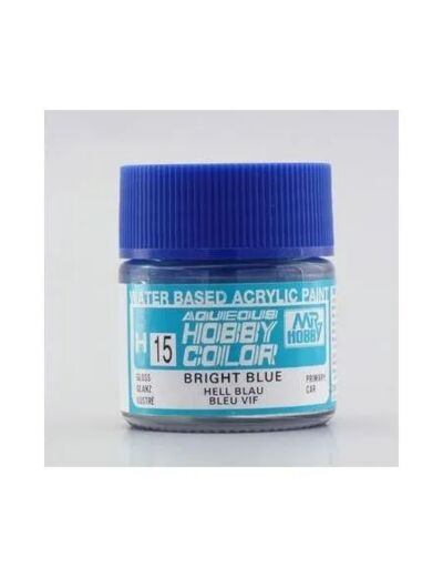 PEINTURE MAQUETTE MR HOBBY H015 BLEU VIF BRILLANT 10ML