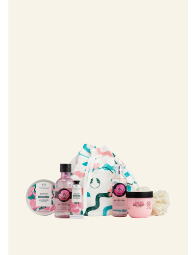 Lather, Slather & Spritz British Rose Big Gift Bag