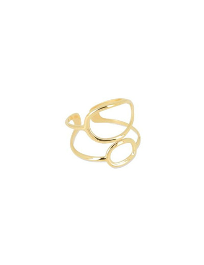 Bague ZAG Apolo en acier doré