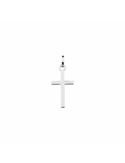 Pendentif religieux croix en or blanc